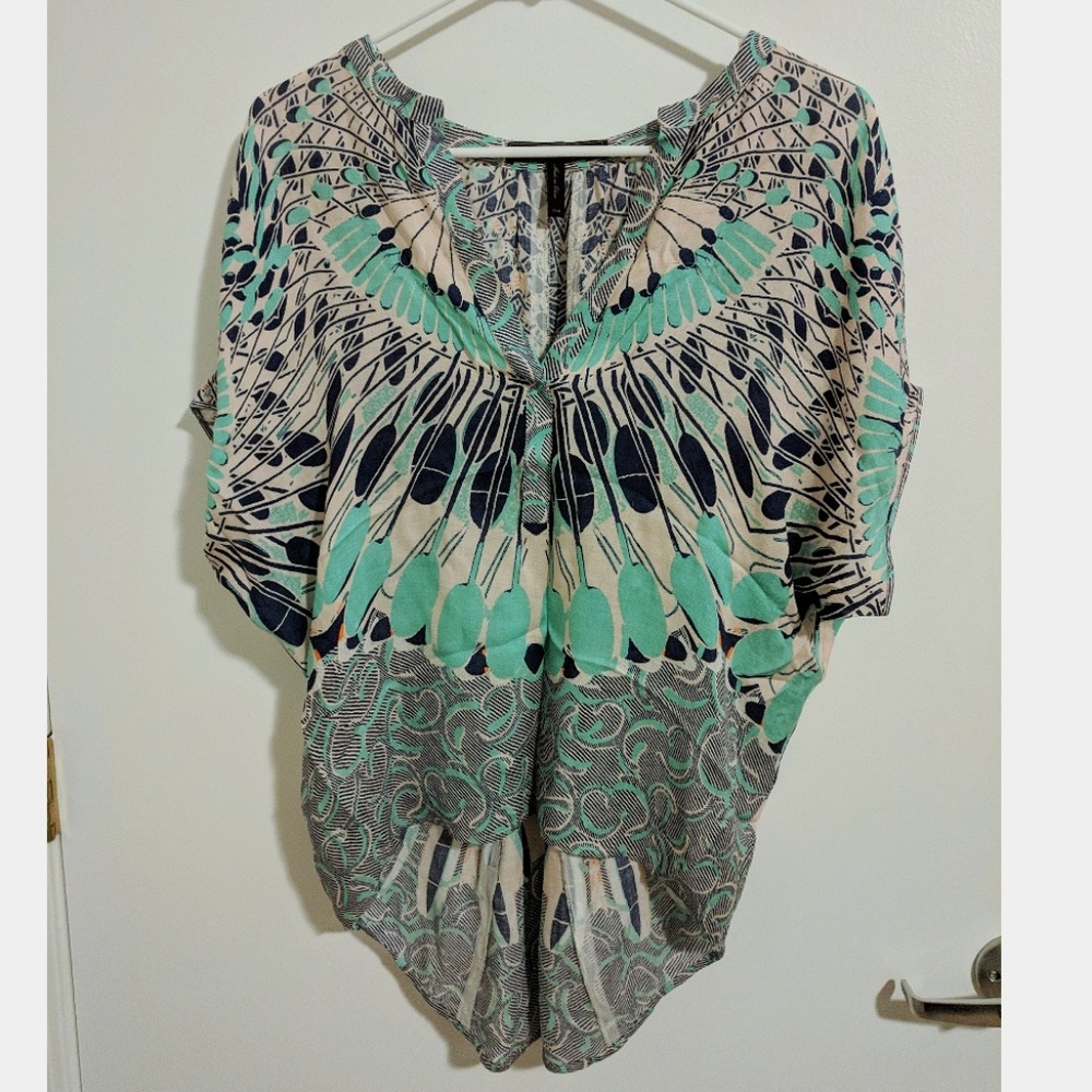 BCBGMaxAzria Ayanna Printed Top